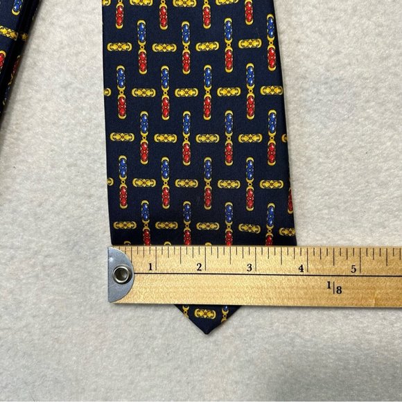 BURBERRY Vintage Silk Printed Tie - Picture 8 of 8